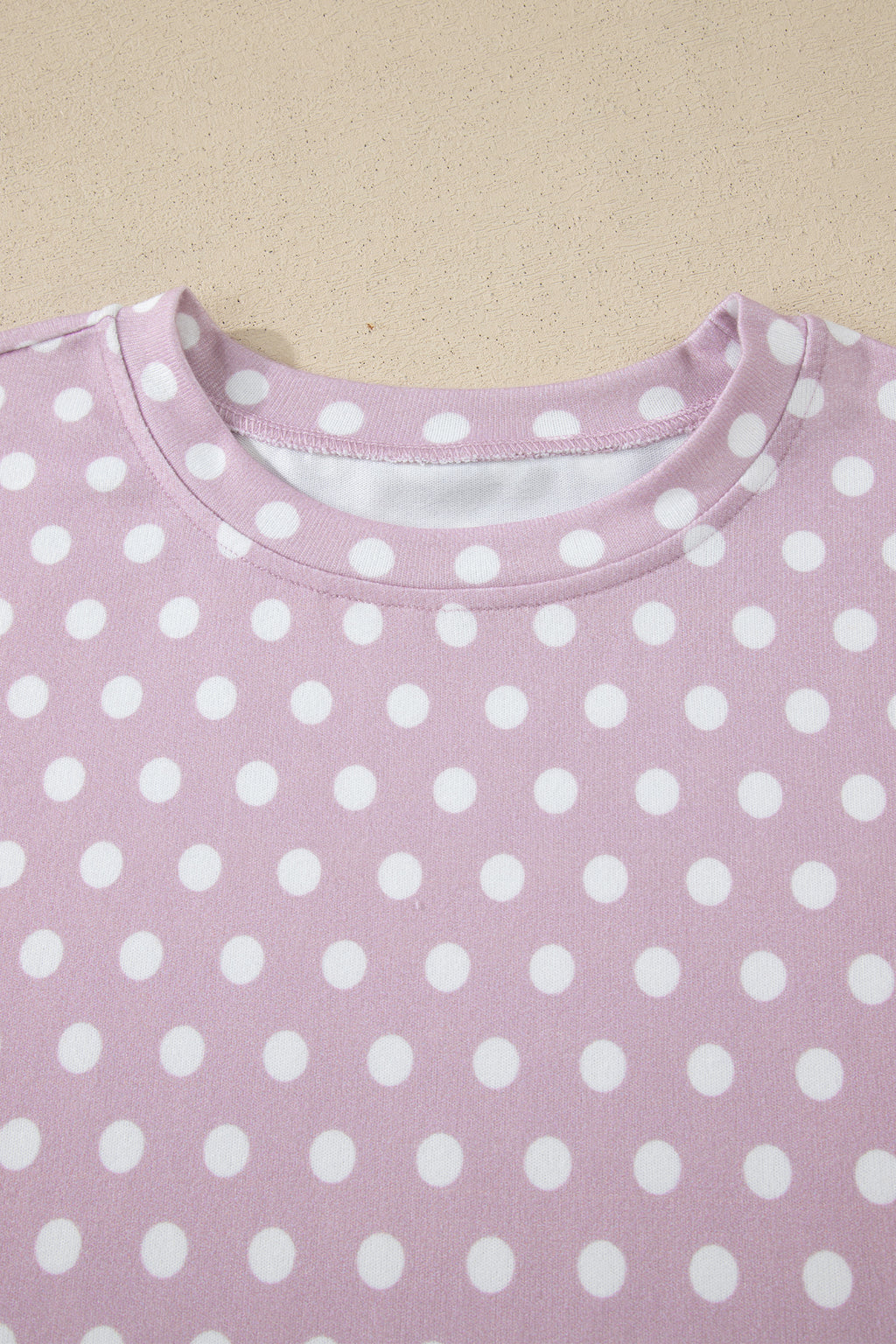 Brown Polka Dot Print Short Set