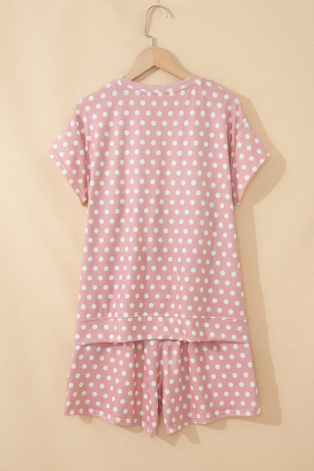 Brown Polka Dot Print Short Set