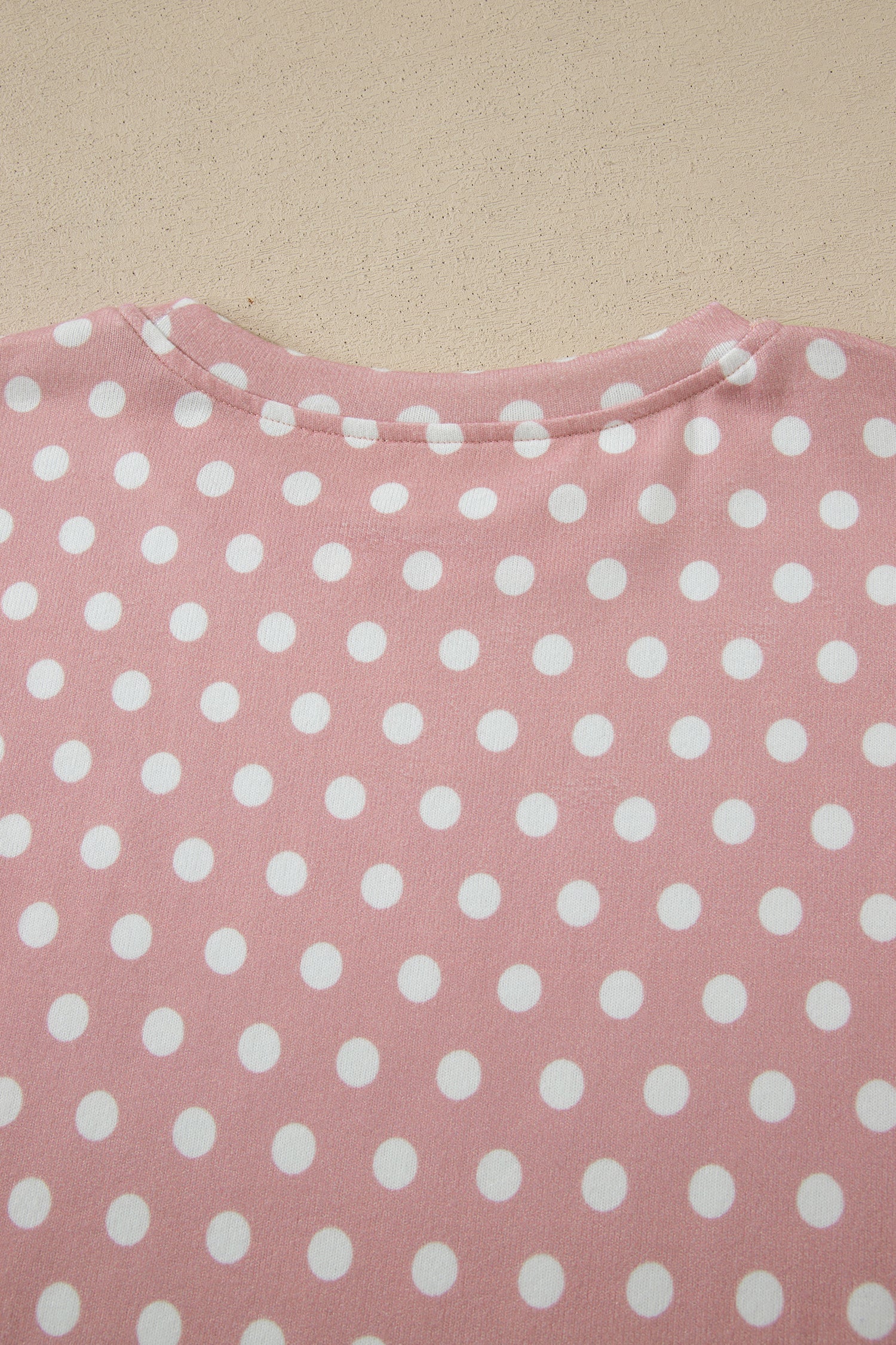 Brown Polka Dot Print Short Set