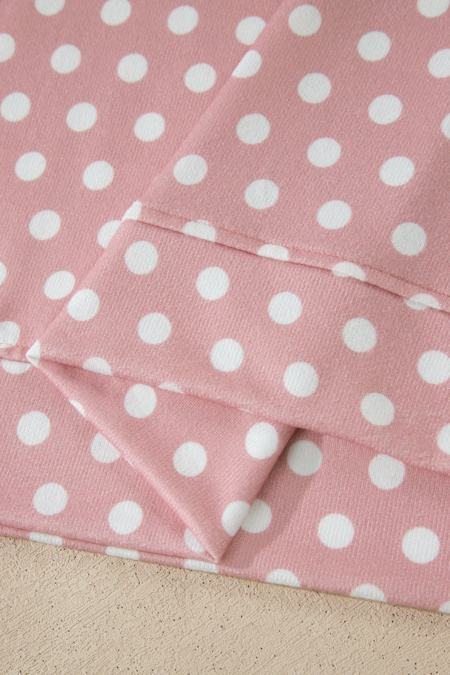Brown Polka Dot Print Short Set