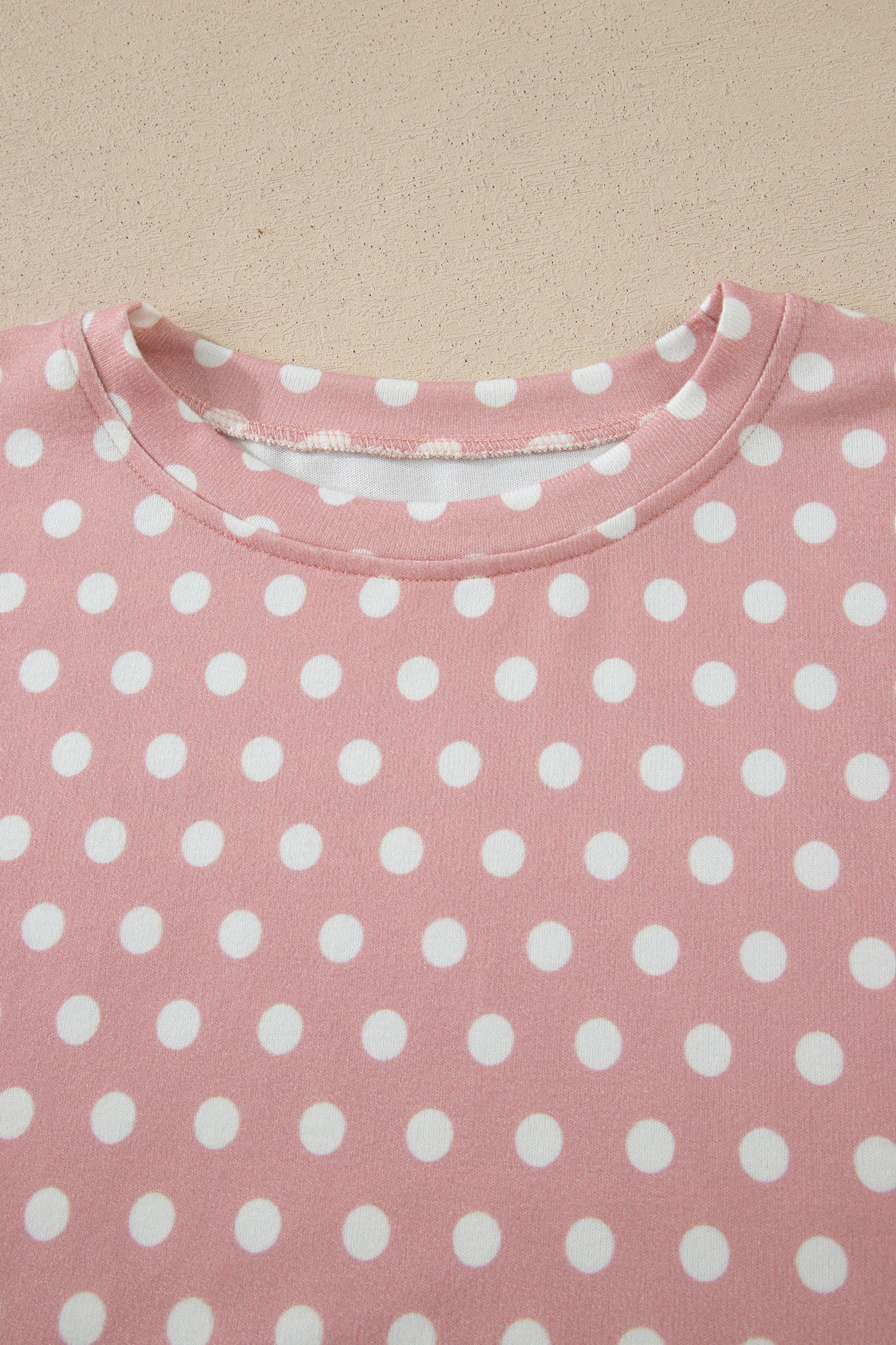 Brown Polka Dot Print Short Set