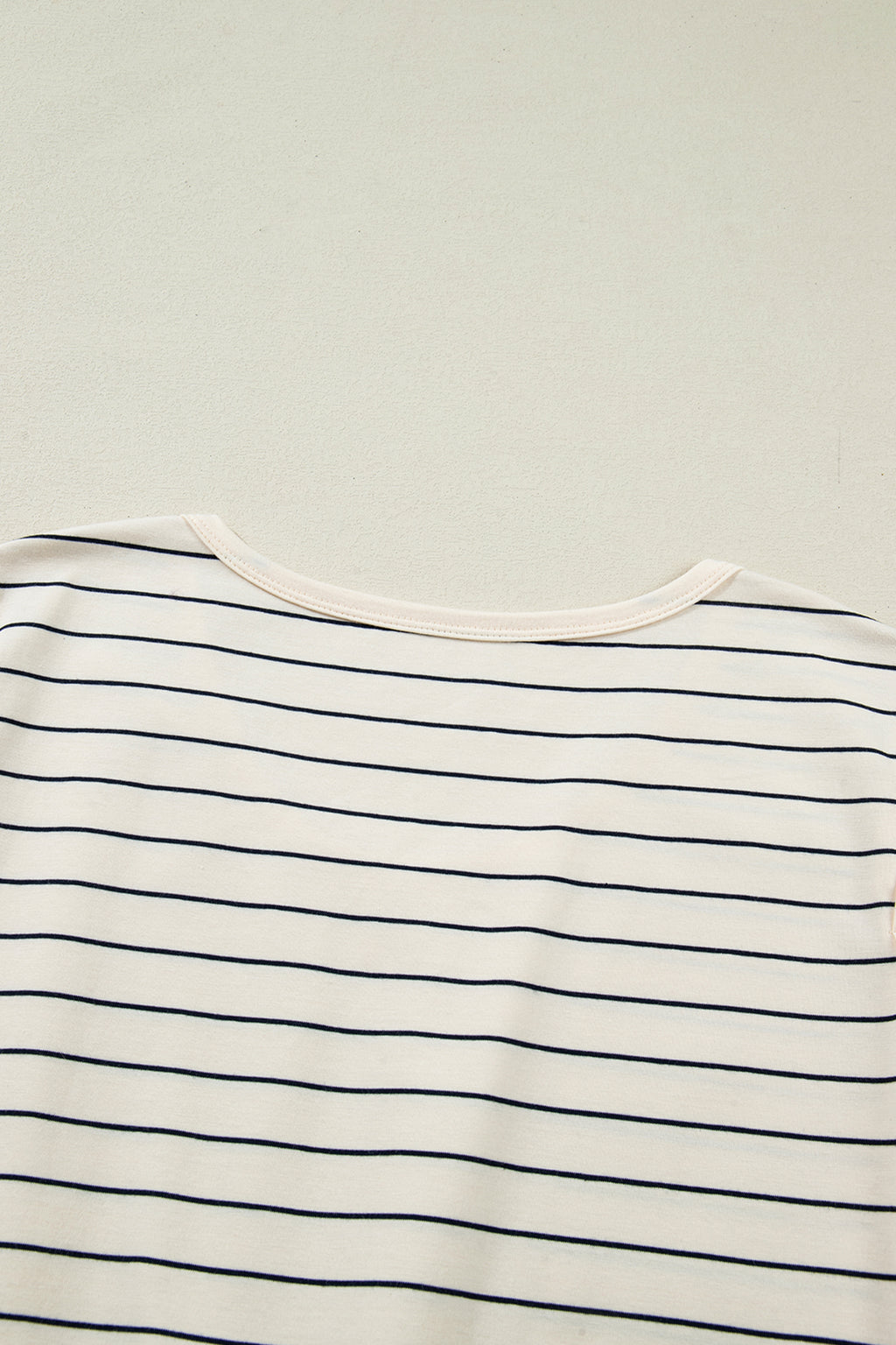 Beige Stripe Drawstring Tunic Tank Mini Dress with Pockets